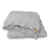 BL0697 Poszewka Na Kołdrę MISTY Dark Grey - Paski