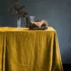 Aranżacja stołu z lnem Lovely Linen w kolorze Honey