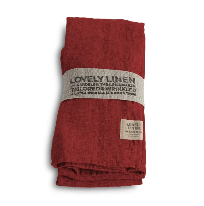 NL0182 Serwetka LOVELY Real Red 4szt