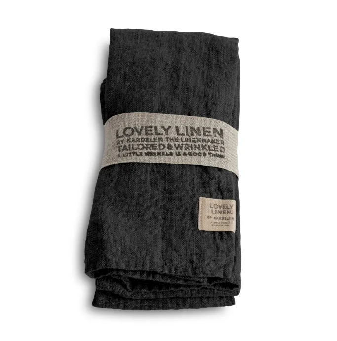 NL0197 Serwetka LOVELY Dark Grey 4szt