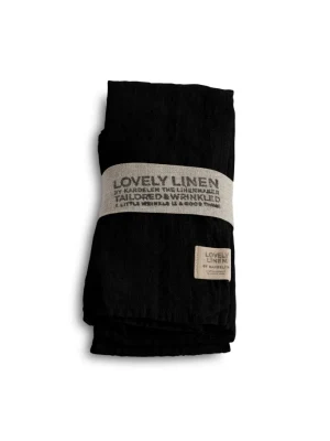 Serwetka LOVELY Black 4szt
