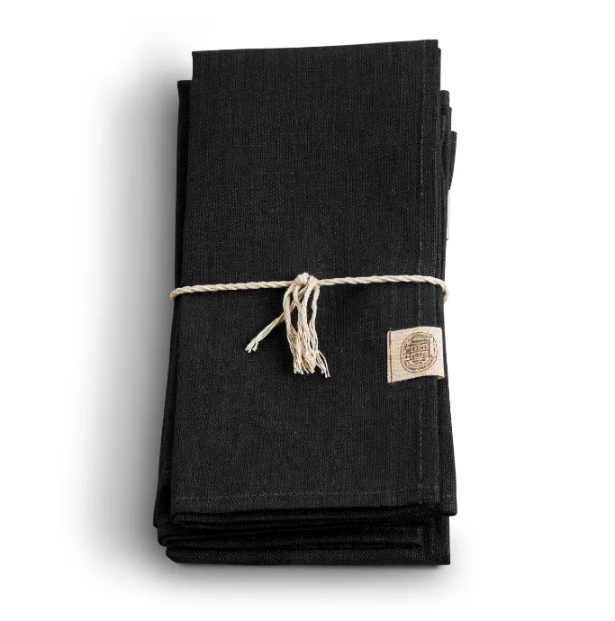 NL0298 Serwetka CLASSIC Black 4szt