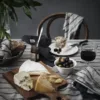 lovely-linen-table-AW17-7 Serwetka MISTY Stripe Black 4szt