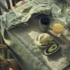 Zielona aranżacja stołu z lnem Lovely Linen