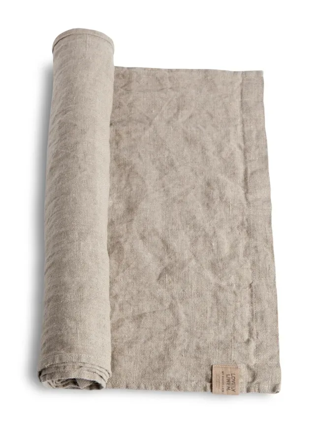 Bieżnik lniany LOVELY Natural Beige – zdjęcie produktowe