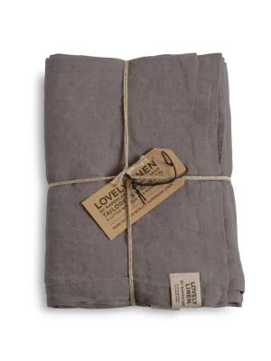 Bieżnik lniany MISTY Grey – zdjęcie produktowe