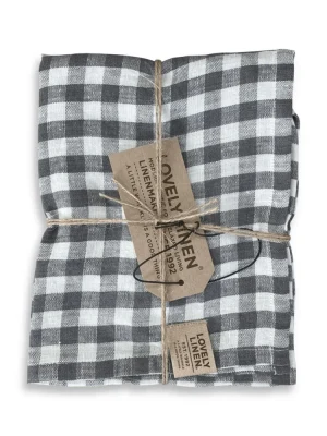 Ręcznik Kuchenny MISTY Dark Grey - Kratka
