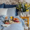 714.jpg Poszewka Na Kołdrę MISTY Denim Blue - Paski
