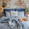 779.jpg Poszewka Na Poduszkę MISTY Denim Blue - Paski