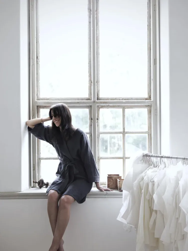 850.jpg Kimono Long LOVELY Dark Grey