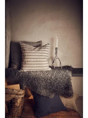Dekoracyjna Poszewka Na Poduszkę MISTY Stripe Black