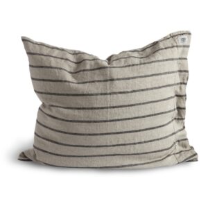 MISTY PILLOWCASE - Stripe Black, 50x60