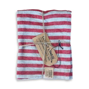 Ręcznik Kuchenny Misty - 45x70, Real Red - Stripes