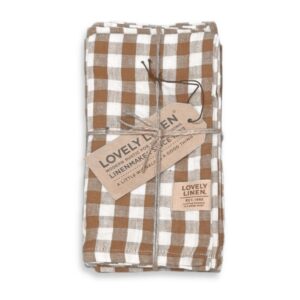 Serwetki Misty Kratka - 45x45, Almond - Check