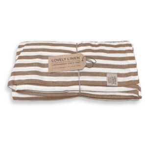 Obrus Misty Paski - 145x250, Almond - Stripes