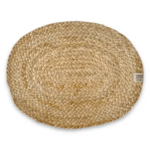 Owalna podkładka Breezy Natural Beige 35 × 45 cm z naturalnej juty