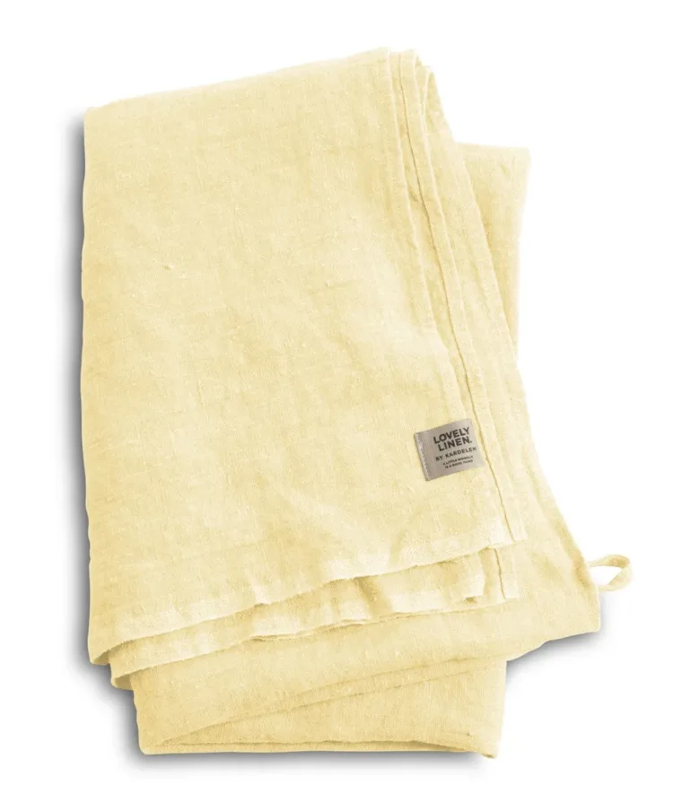 Lniany ręcznik Hamam LOVELY Lemon Sorbet 90 × 145 cm – zdjęcie produktowe