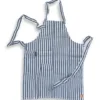 Fartuch MISTY Denim Blue - Paski – zdjęcie produktowe
