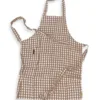 Fartuch MISTY Almond – Kratka – zdjęcie produktowe Fartuch MISTY Almond w kratkę – zdjęcie produktowe