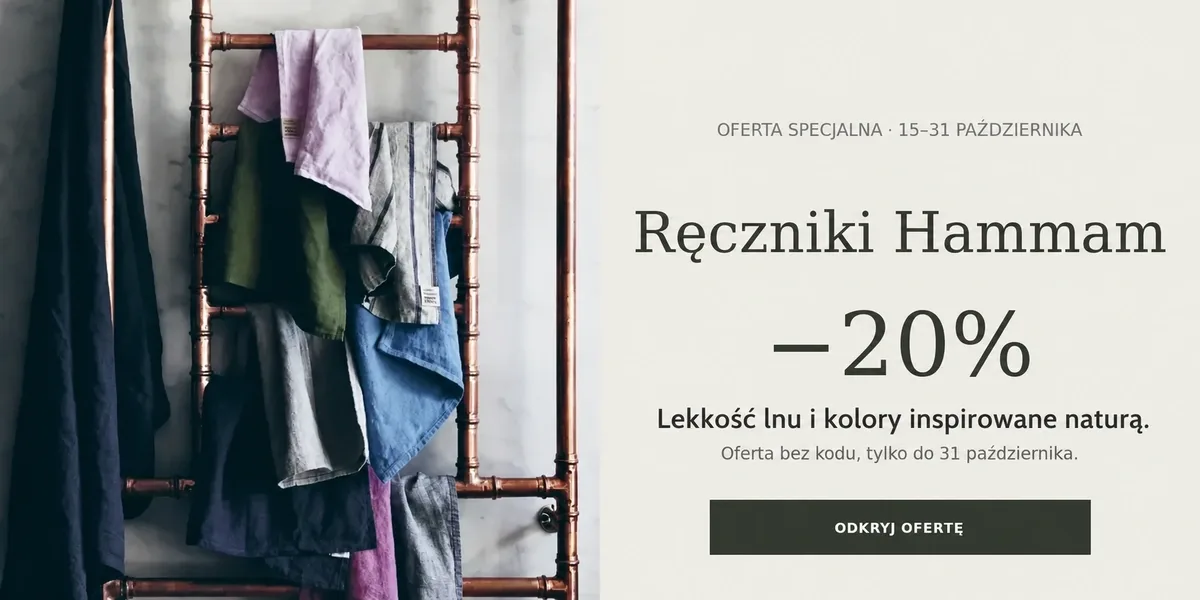 Ręczniki Hammam – 20% rabatu