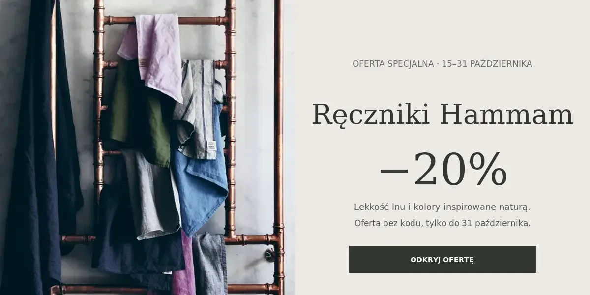 Ręczniki Hammam – 20% rabatu